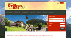 Desktop Screenshot of groebenhof.at